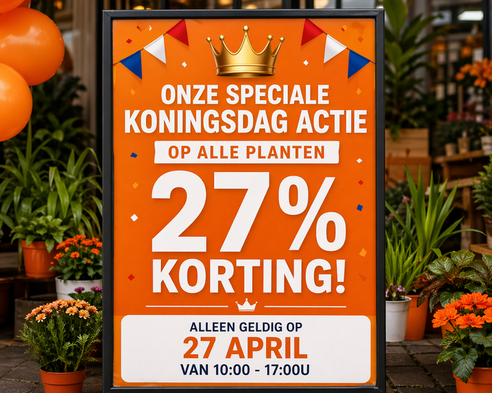 27% korting op alle planten!